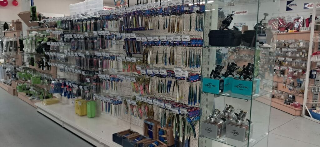 Les leurres dans le magasin QG Nautic