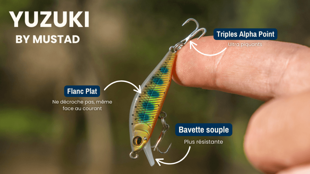 Yuzuki Mustad Fishing - Poisson nageur pour pêcher la truite

